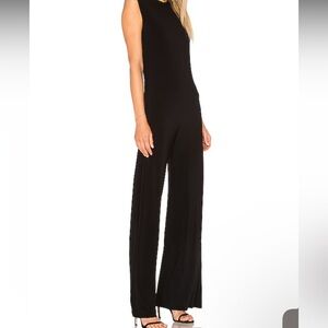 Norma Kamali Sleeveless Jumpsuit in Black Medium